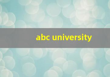 abc university